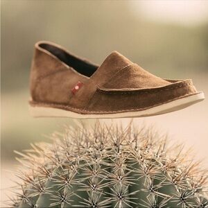 Oliberte This is Africa Suede Leather Slip On Loafers Slippers Shoes Brown 7